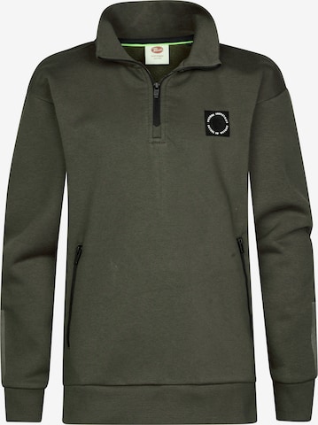 Petrol Industries Sweatshirt in Groen: voorkant