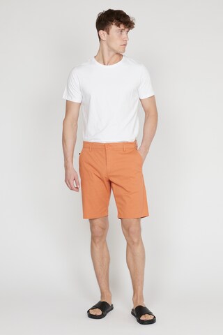 Regular Pantalon 'Thomas' Matinique en orange