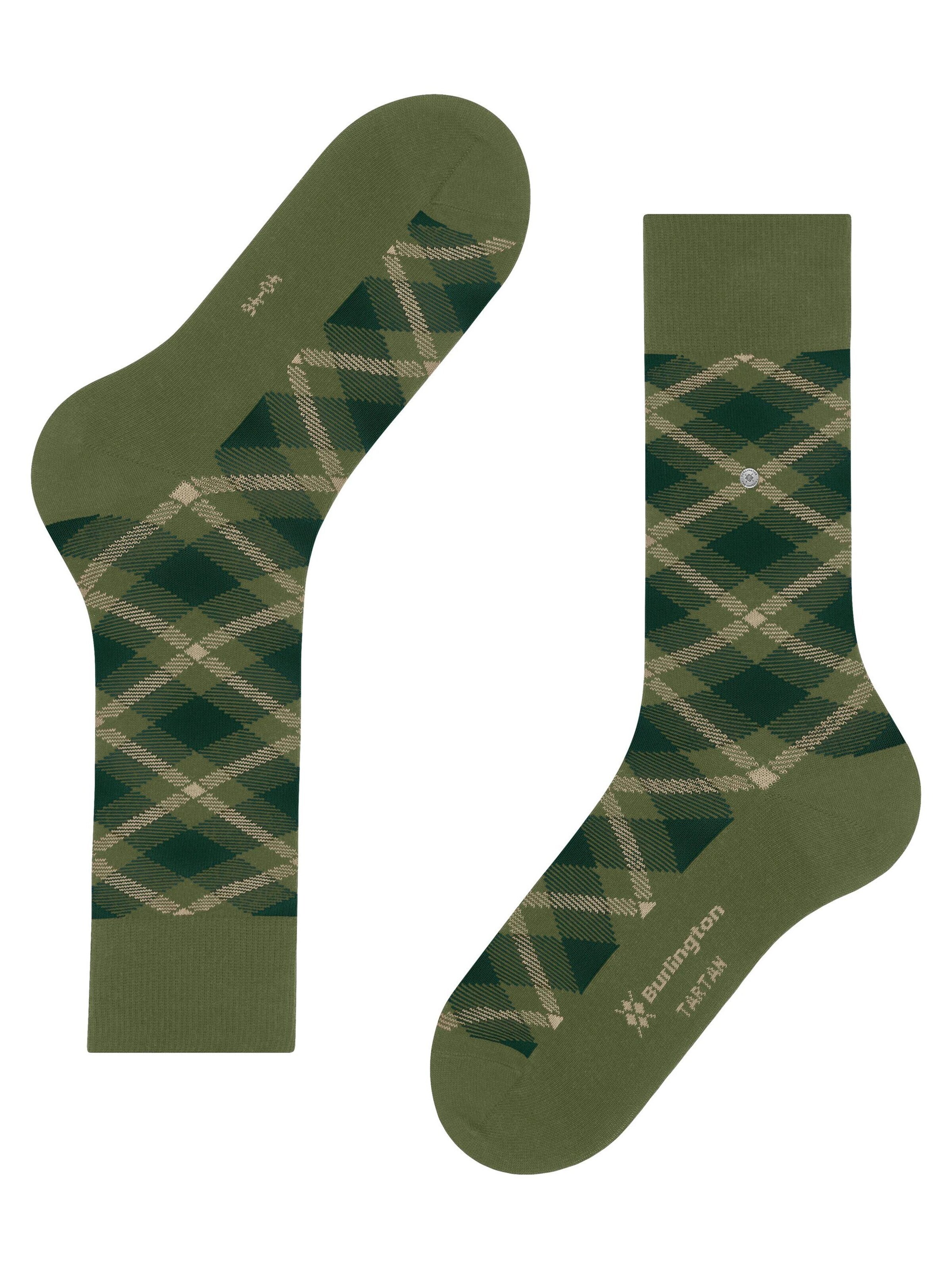 BURLINGTON Socken 'Tartan'‌ in Grün