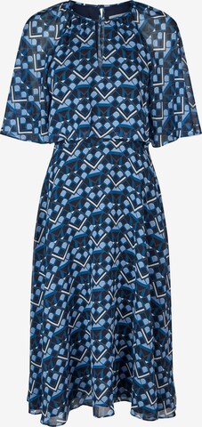 Robe de cocktail KLEO en bleu : devant