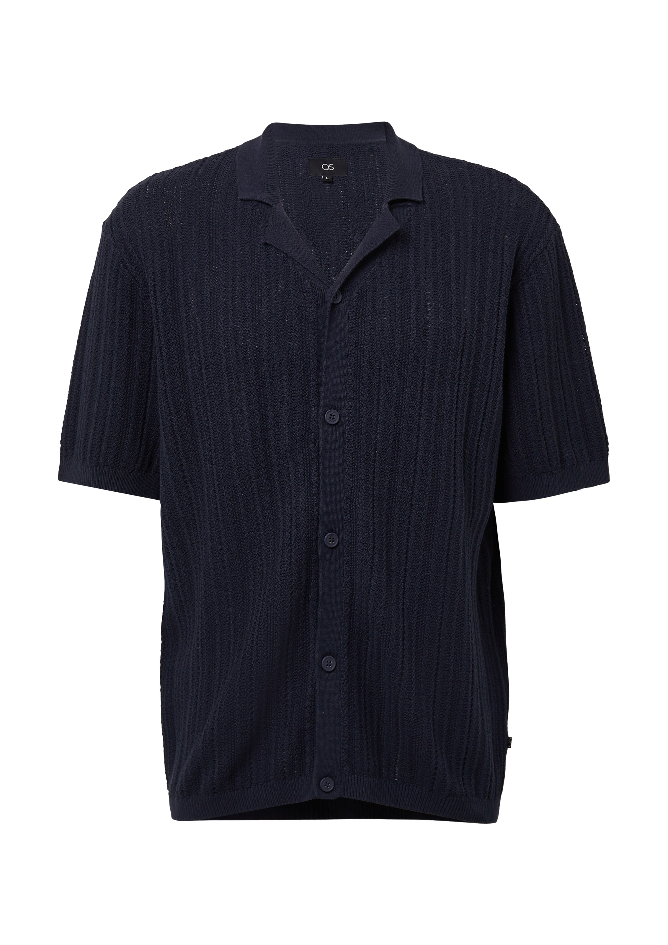 QS Regular fit Button Up Shirt in Blue: front