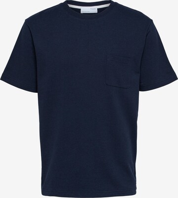 SELECTED HOMME T-shirt i blå: framsida