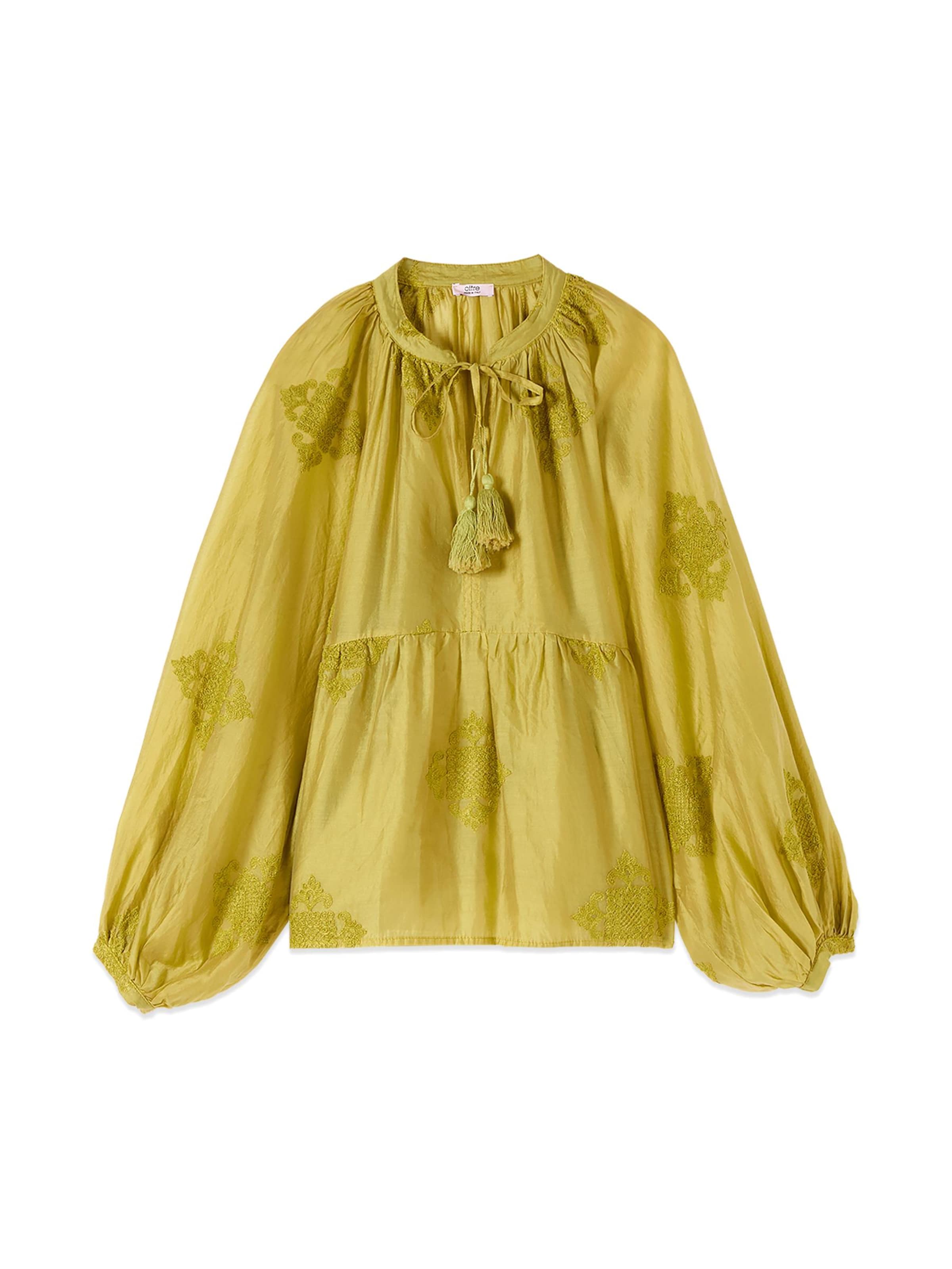oltre Blouse in Geel: voorkant