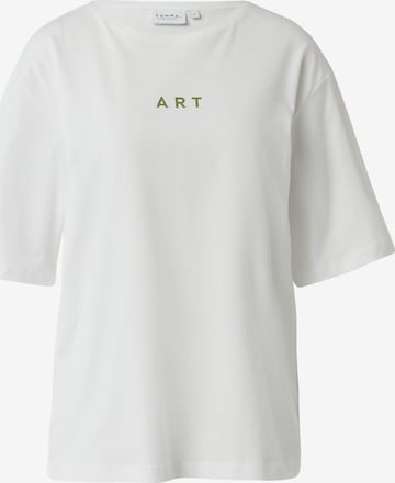 COMMA Shirt in Wit: voorkant