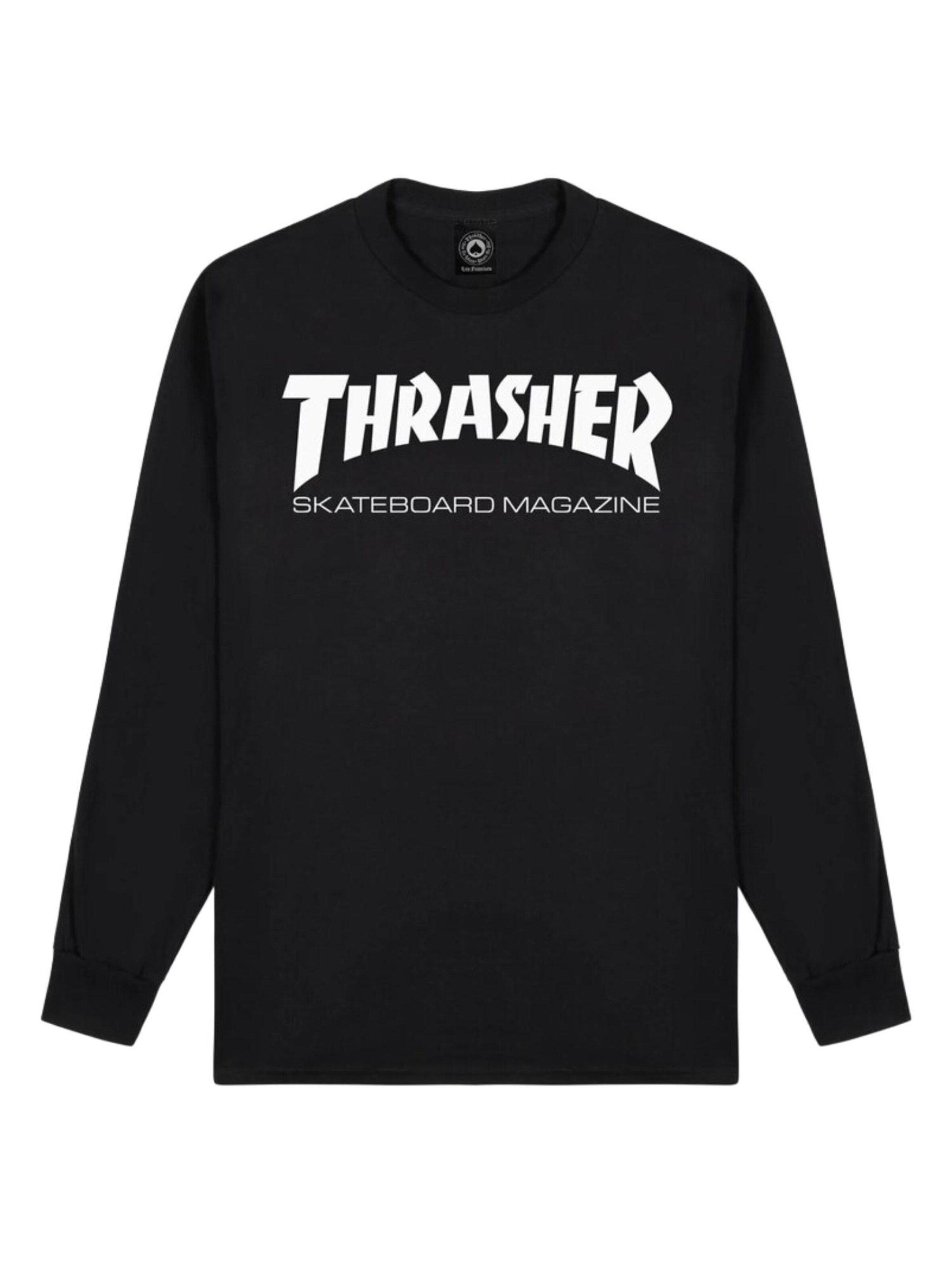 THRASHER Shirt 'SKATE MAG' in Zwart: voorkant