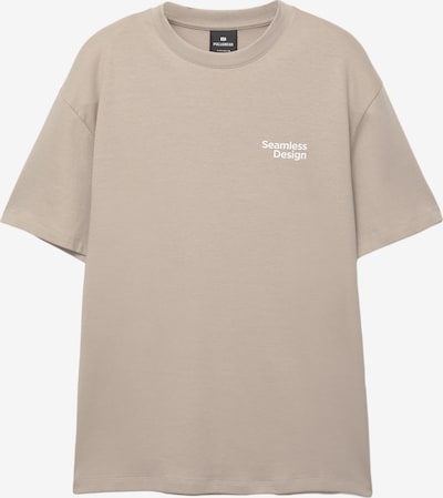 Pull&Bear Koszulka w kolorze piaskowy / szary / antracytowy / białym, Podgląd produktu