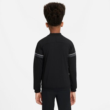 NIKE Athletic Zip-Up Hoodie in Black