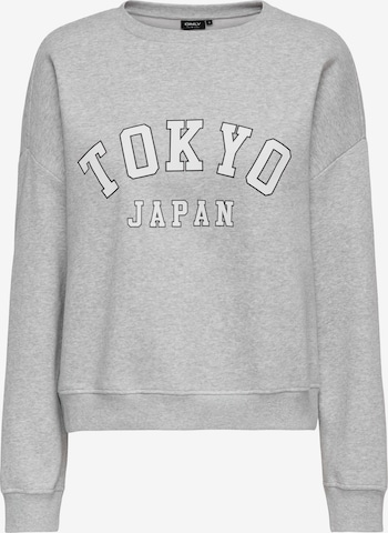 ONLY Sweatshirt in Grau: Vorderseite