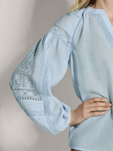 Chemisier MADELEINE en bleu