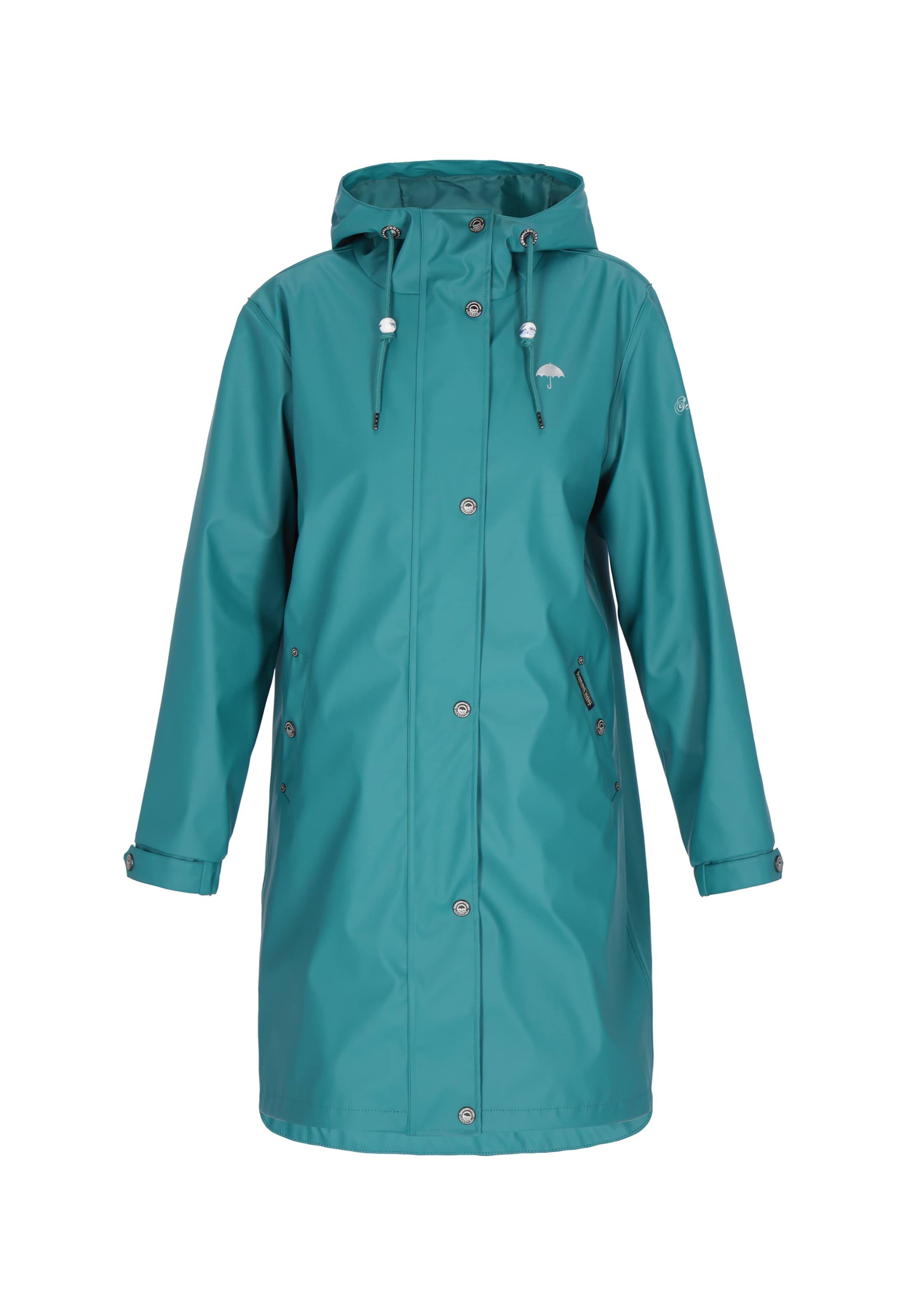 Schmuddelwedda - Abrigo funcional en verde: frente