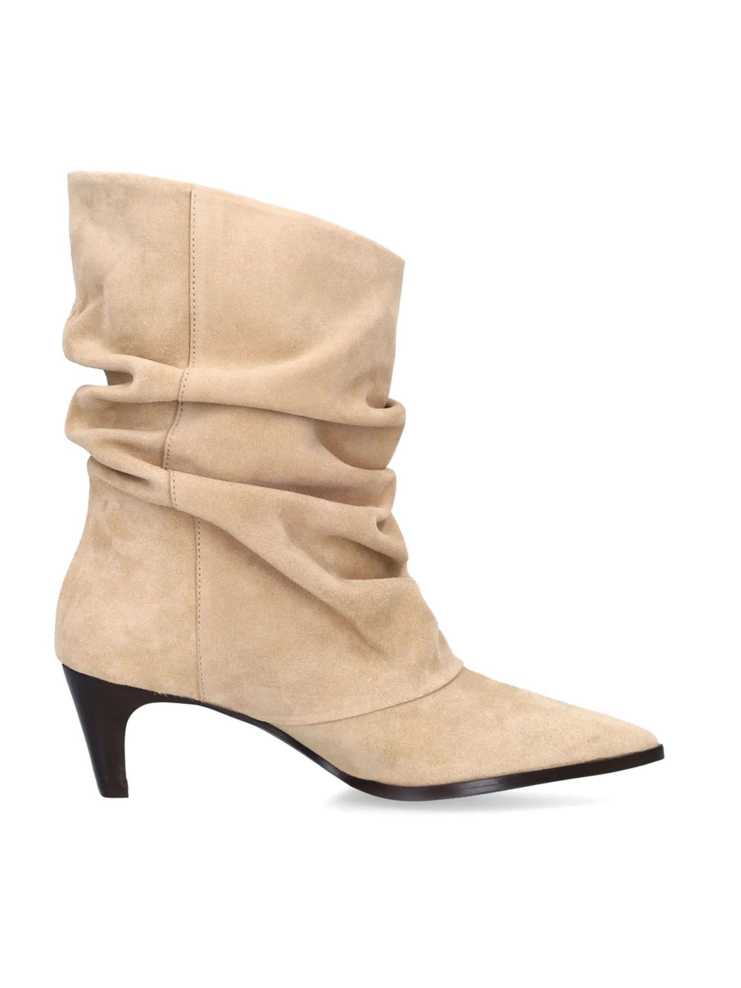 MANFIELD Stiefelette in Beige
