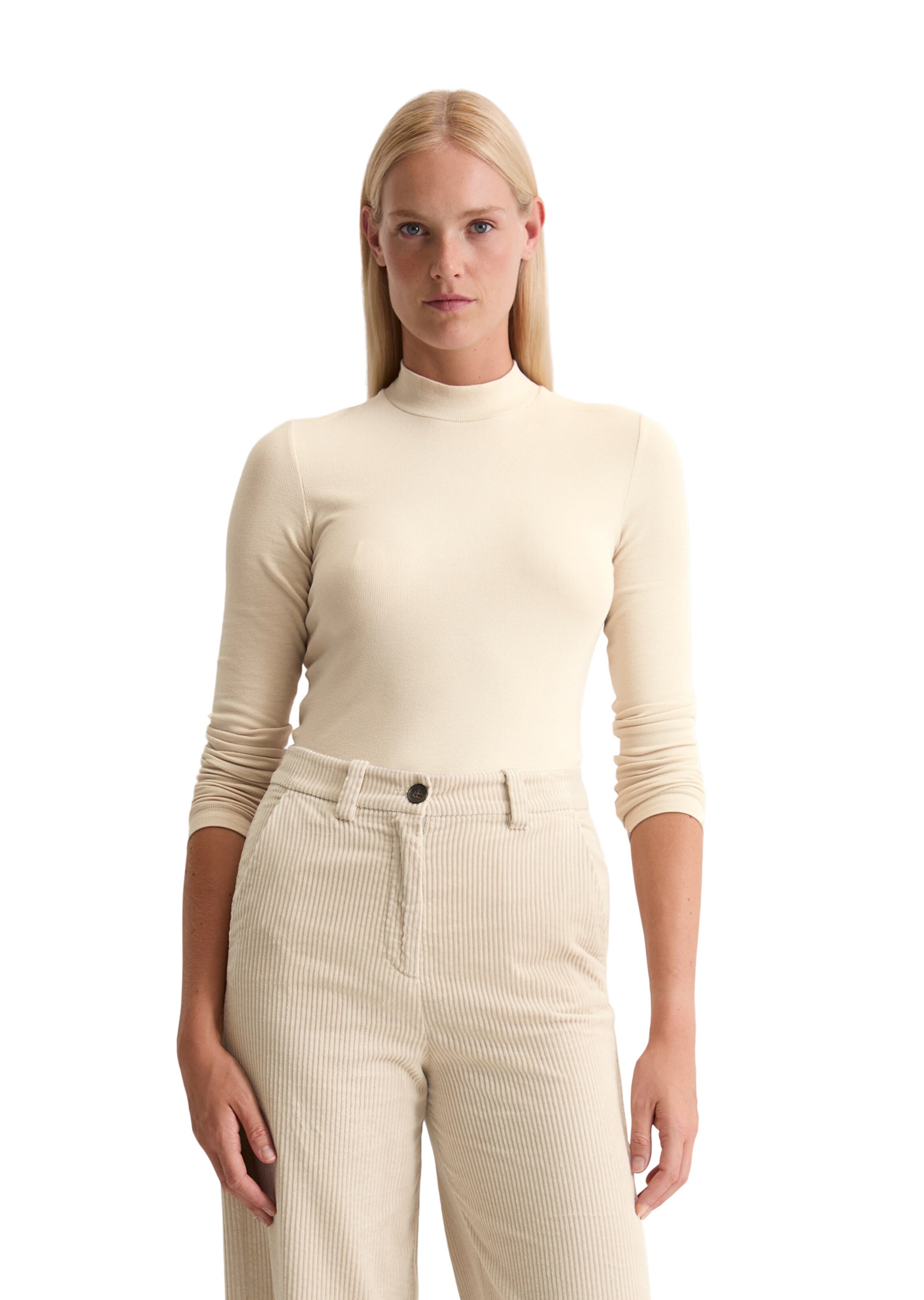 Marc O'Polo Shirt in Beige: front