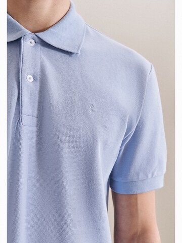 SEIDENSTICKER Polo-Shirt ' Slim ' in Blau