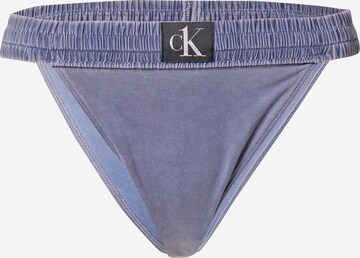 Slip costum de baie de la Calvin Klein Swimwear pe albastru: față