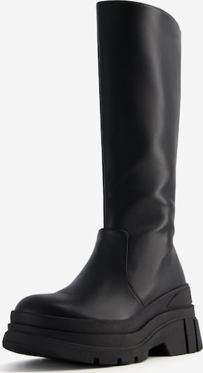 Bershka Bottes en noir, Vue avec produit