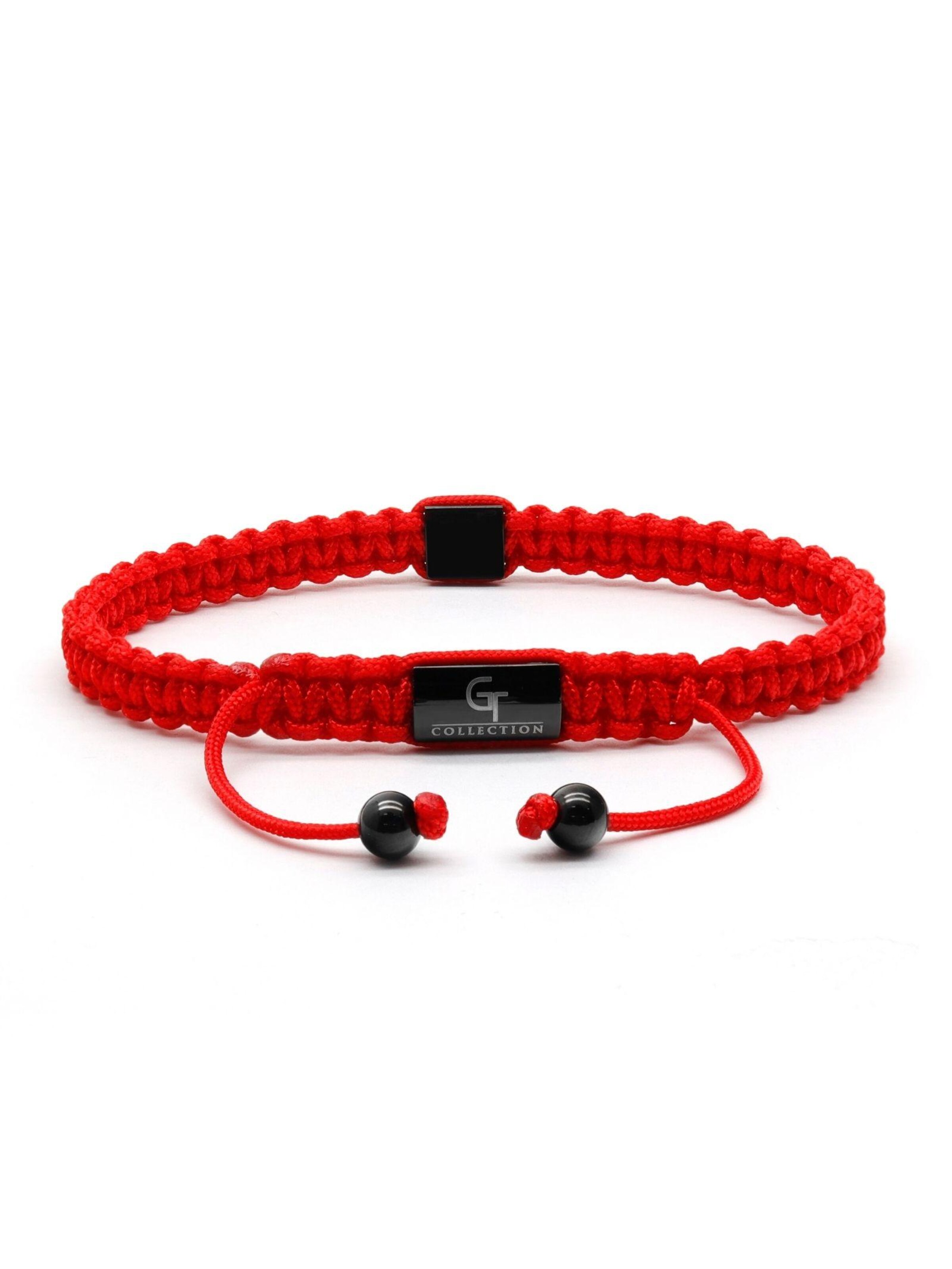 GT Collection - Pulsera 'Pyramid' en rojo