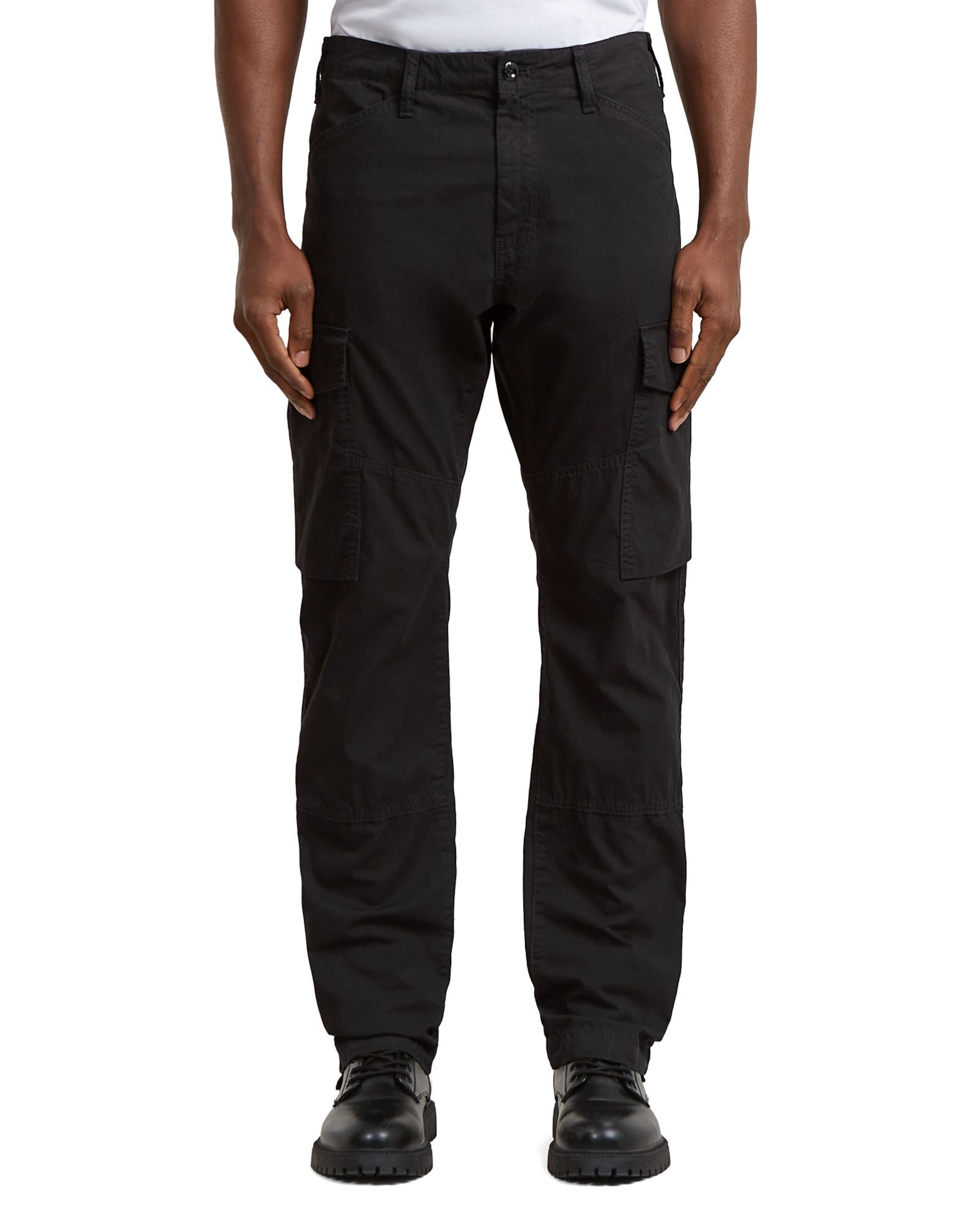 G-STAR Regular O 5 pockets-Cargo pant 'Clean Regular ' in Schwarz: Vorderseite