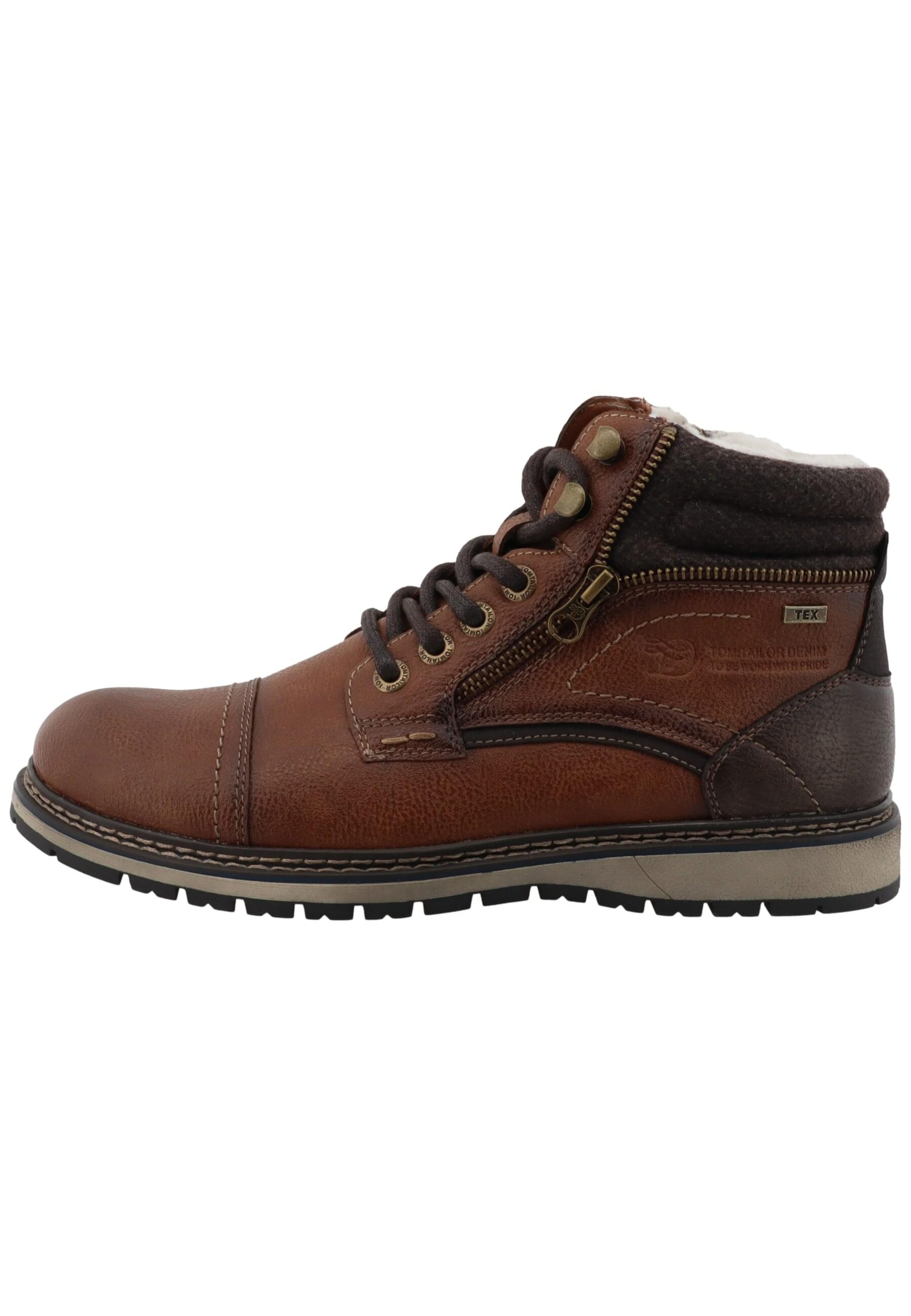 TOM TAILOR Boots in Brown: front