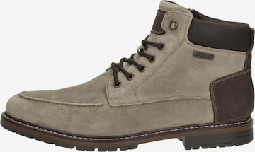 Bottes à lacets 'Veterschoenen Hoog' Rieker en beige : devant
