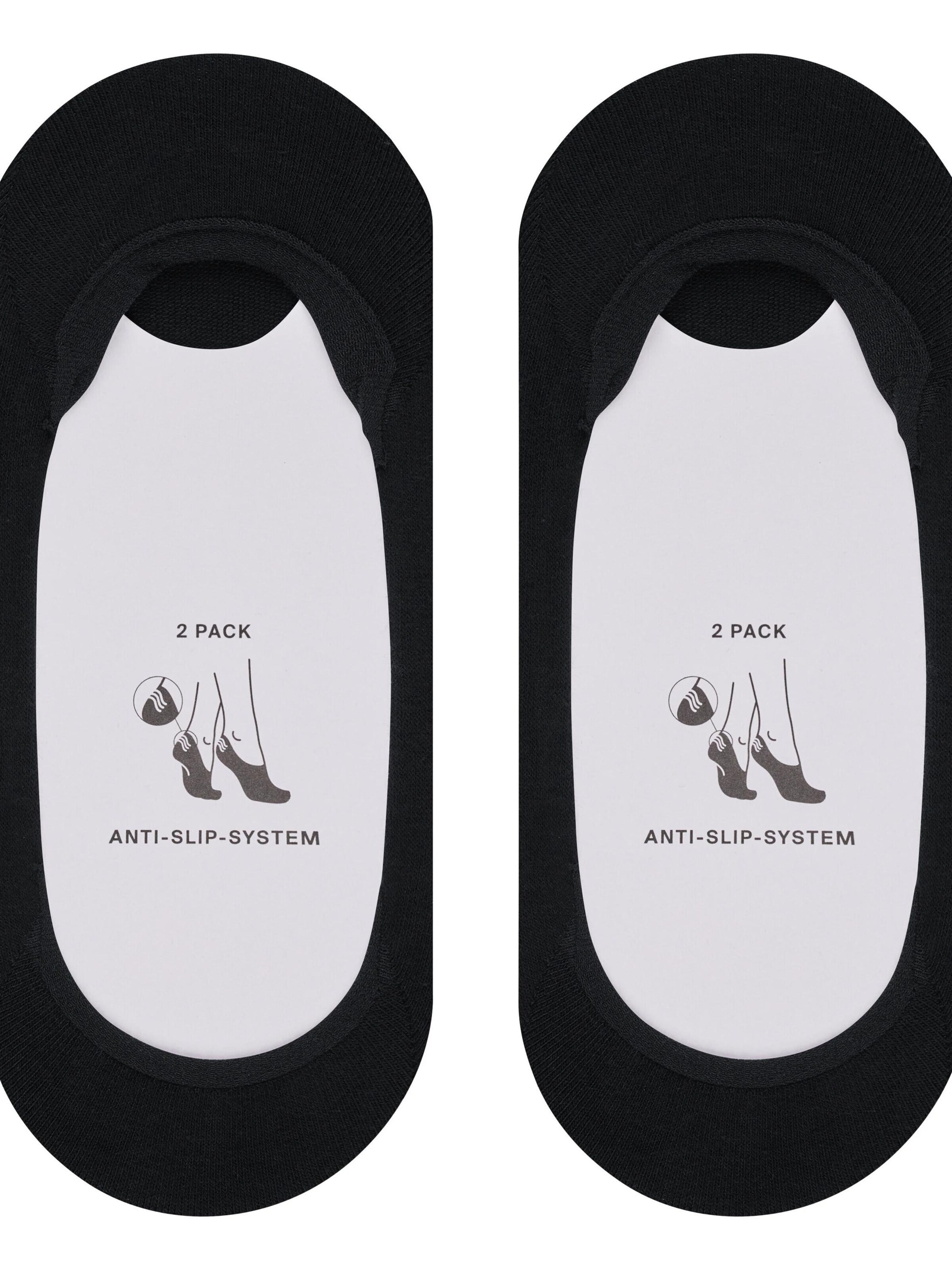 ESPRIT Socks 'Solid Low 2-Pack' in Black