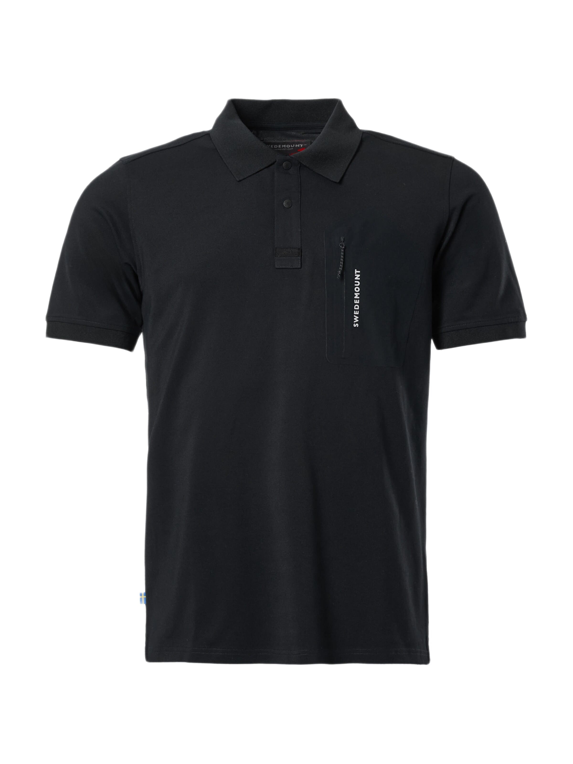 SWEDEMOUNT - Camiseta 'Lofoten' en negro: frente