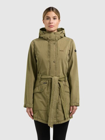 Parka mi-saison 'Prea' khujo en vert : devant