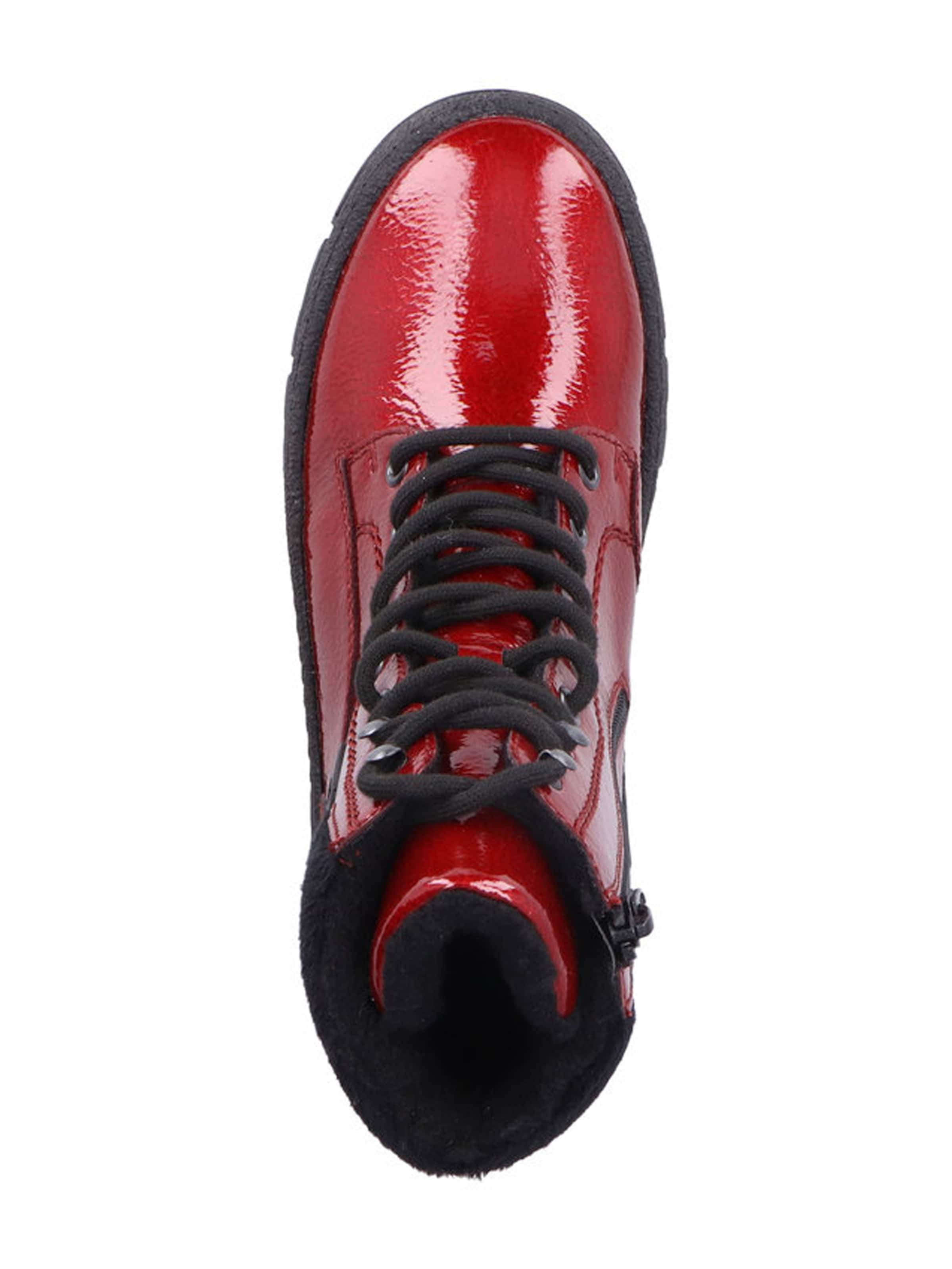 Rieker Μποτάκι με κορδόνια σε κόκκινο