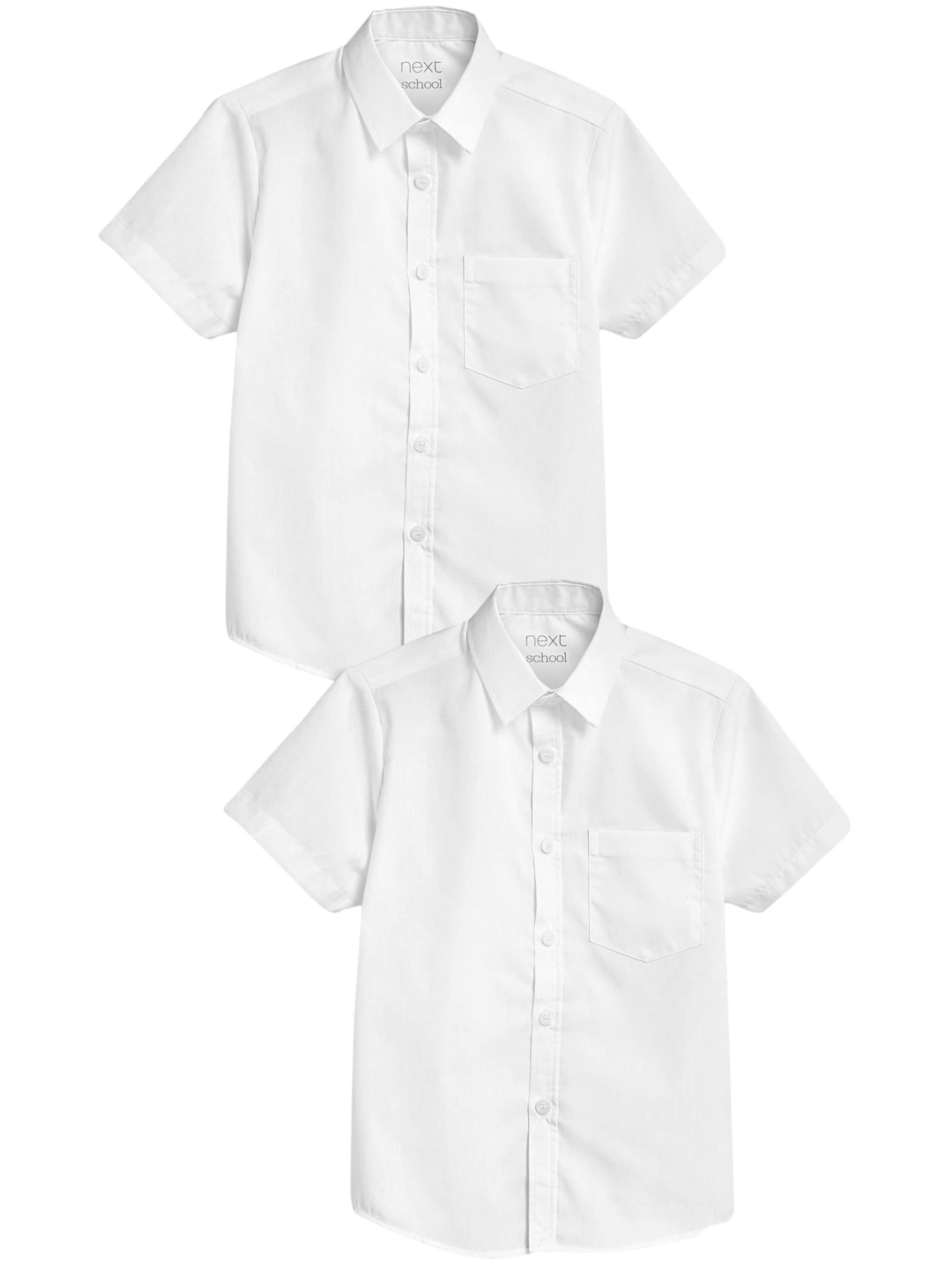 Next Средняя посадка Рубашка в Белый: спереди