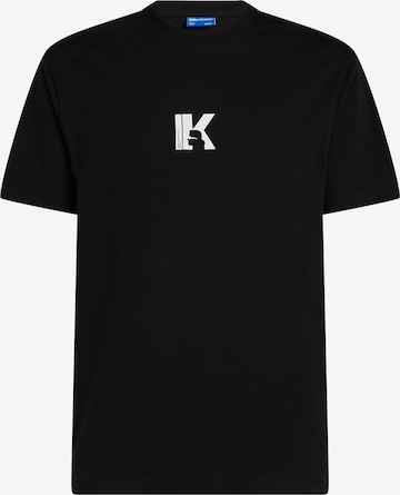 KARL LAGERFELD JEANS - Camiseta en negro: frente