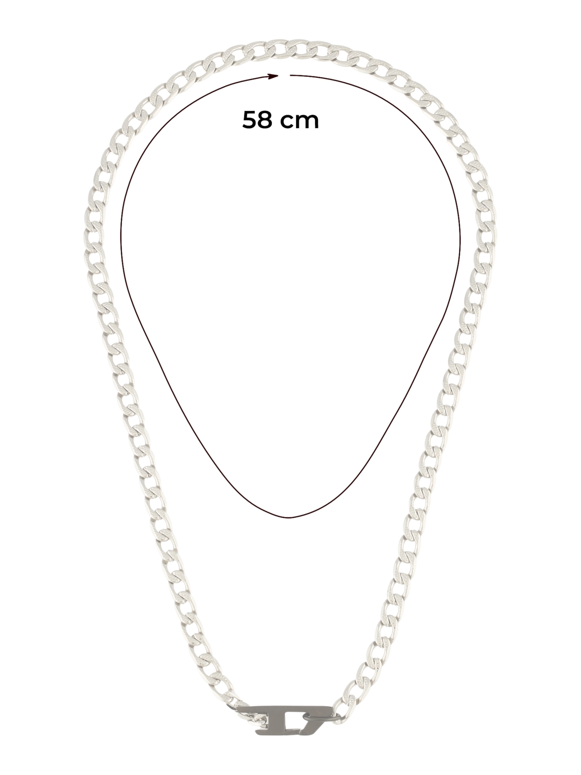 DIESEL Αλυσίδα σε ασημί