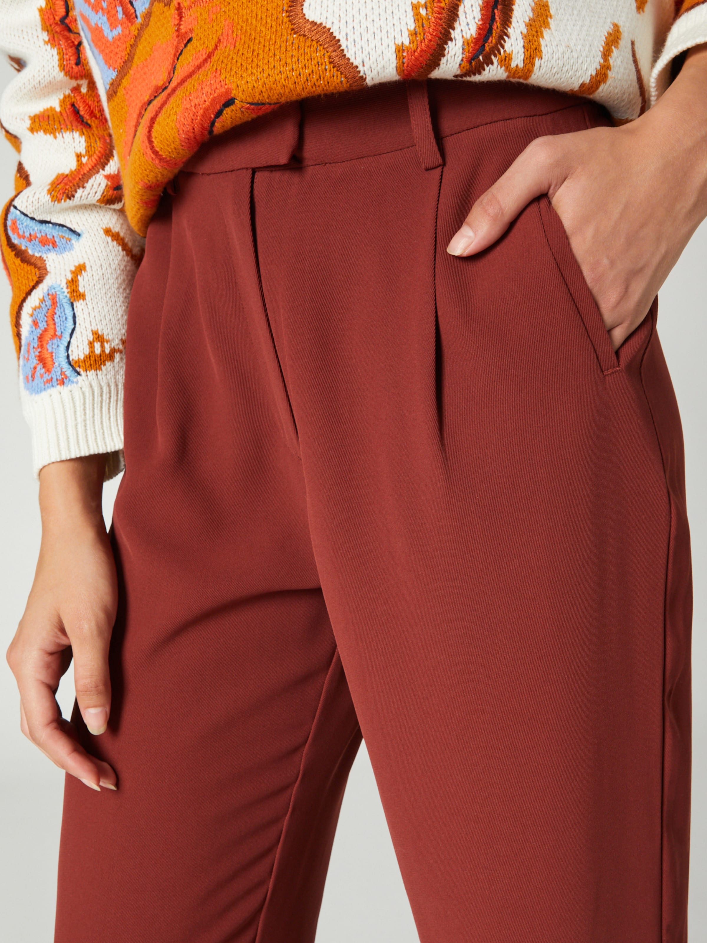 Bebiullo Women Autumn Casual Pants, Solid Color Drawstring Elastic-Waist  Long Trousers with Pockets for Girls,Gray/Black/Dark /Brick Red -  Walmart.com
