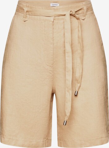 Regular Pantalon ESPRIT en beige : devant