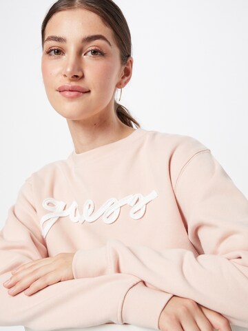 GUESS Sweatshirt 'AMANDA' in Pink