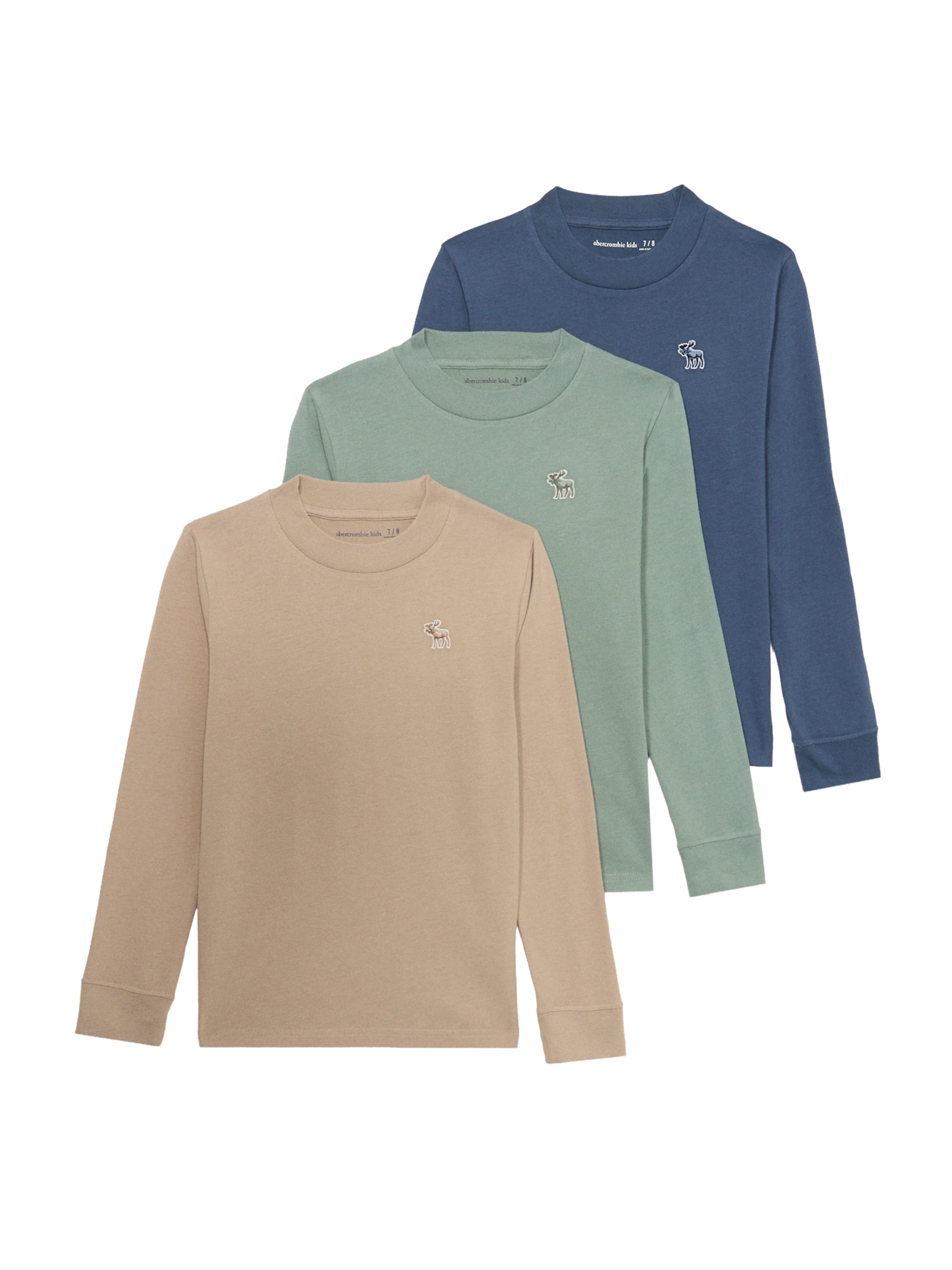 Abercrombie & Fitch Тениска в синьо: отпред