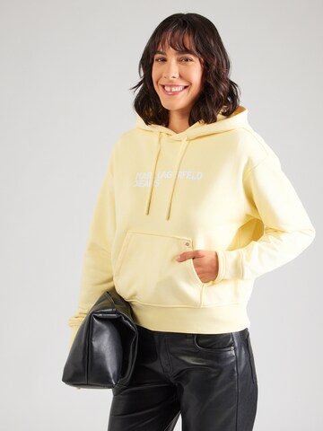 Felpa di KARL LAGERFELD JEANS in giallo: frontale