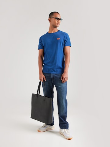 Superdry - Camisa 'Essential' em azul