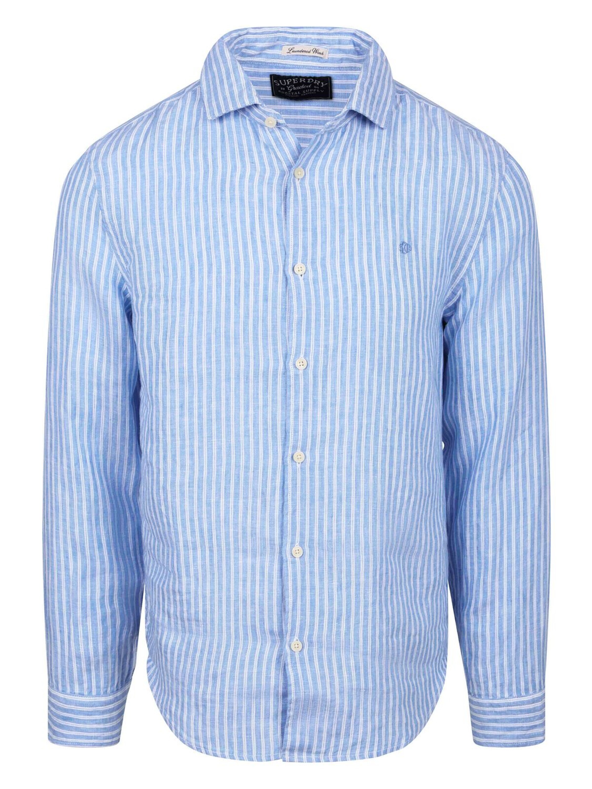 Superdry Regular Fit Hemd‌‌‌‌‌‌‌ in Blau: Vorderseite