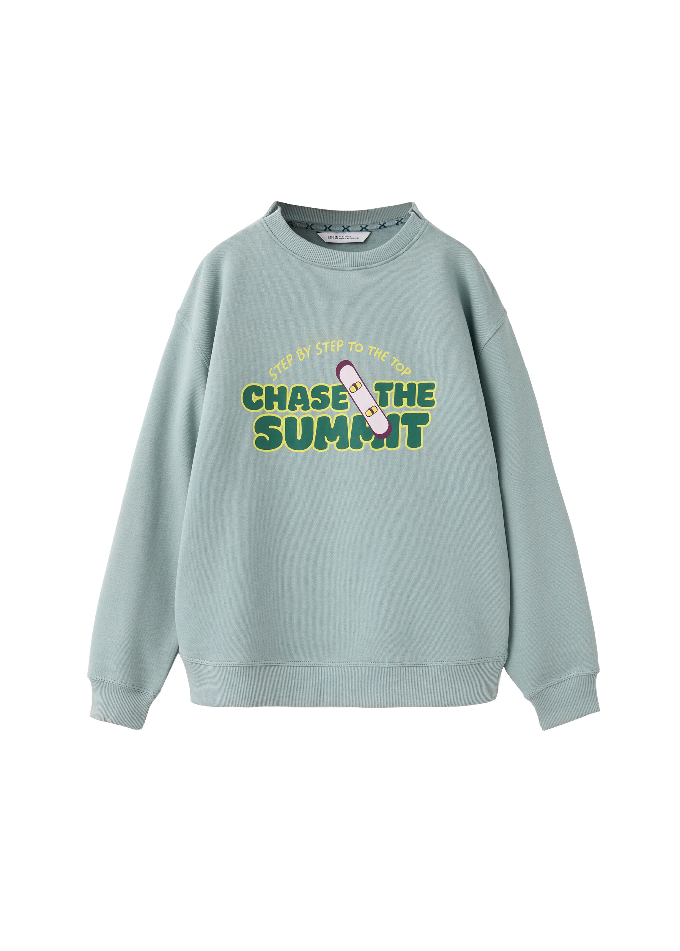 Sweat 'MANU6' MANGO KIDS en bleu : devant