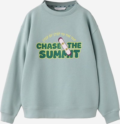 MANGO KIDS Sweat 'MANU6' en 116 en bleu fumé / jaune / vert / violet, Vue avec produit