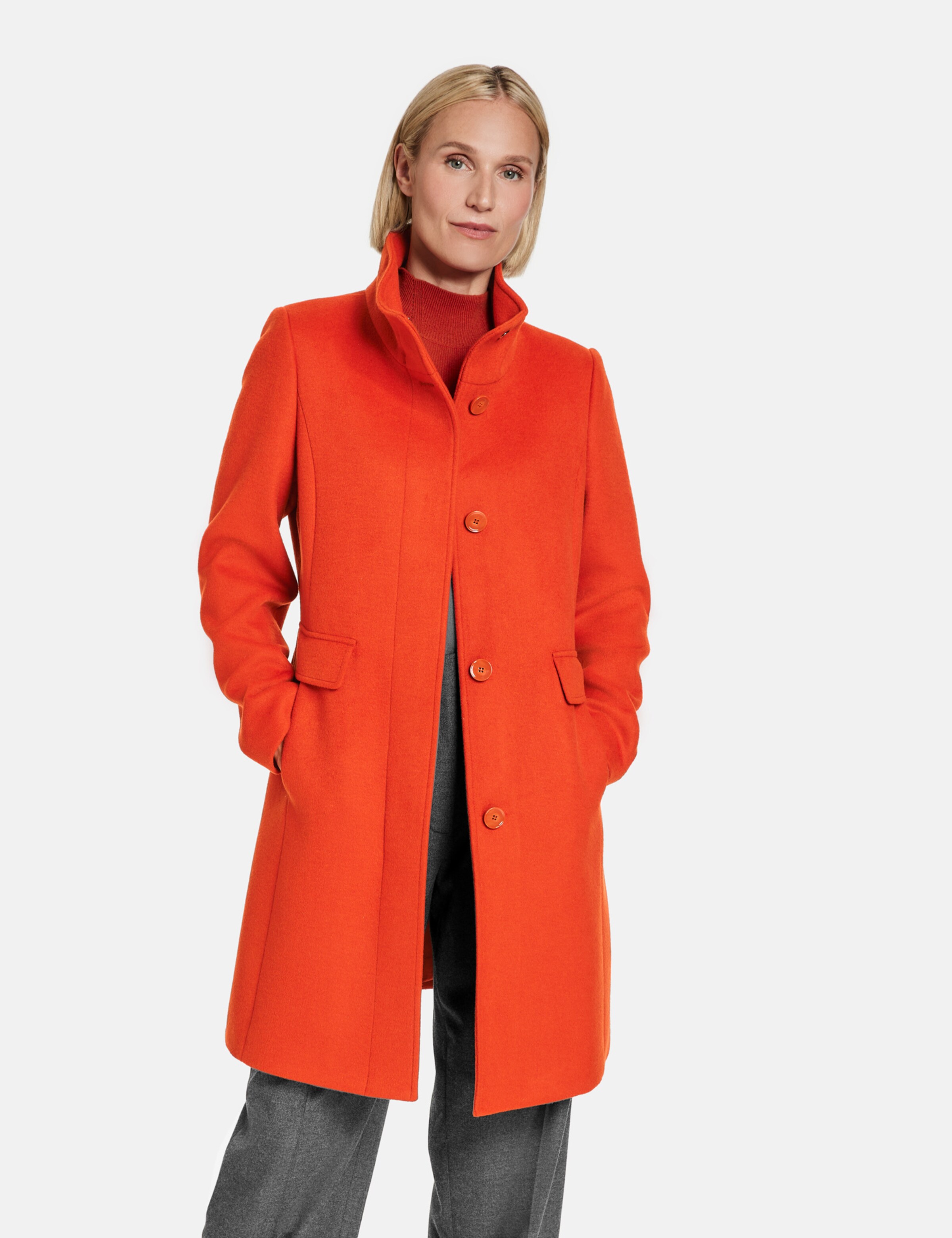 Ladies red store wool coats