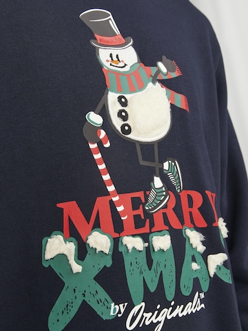 Sweat-shirt 'X-Mas' JACK & JONES en bleu