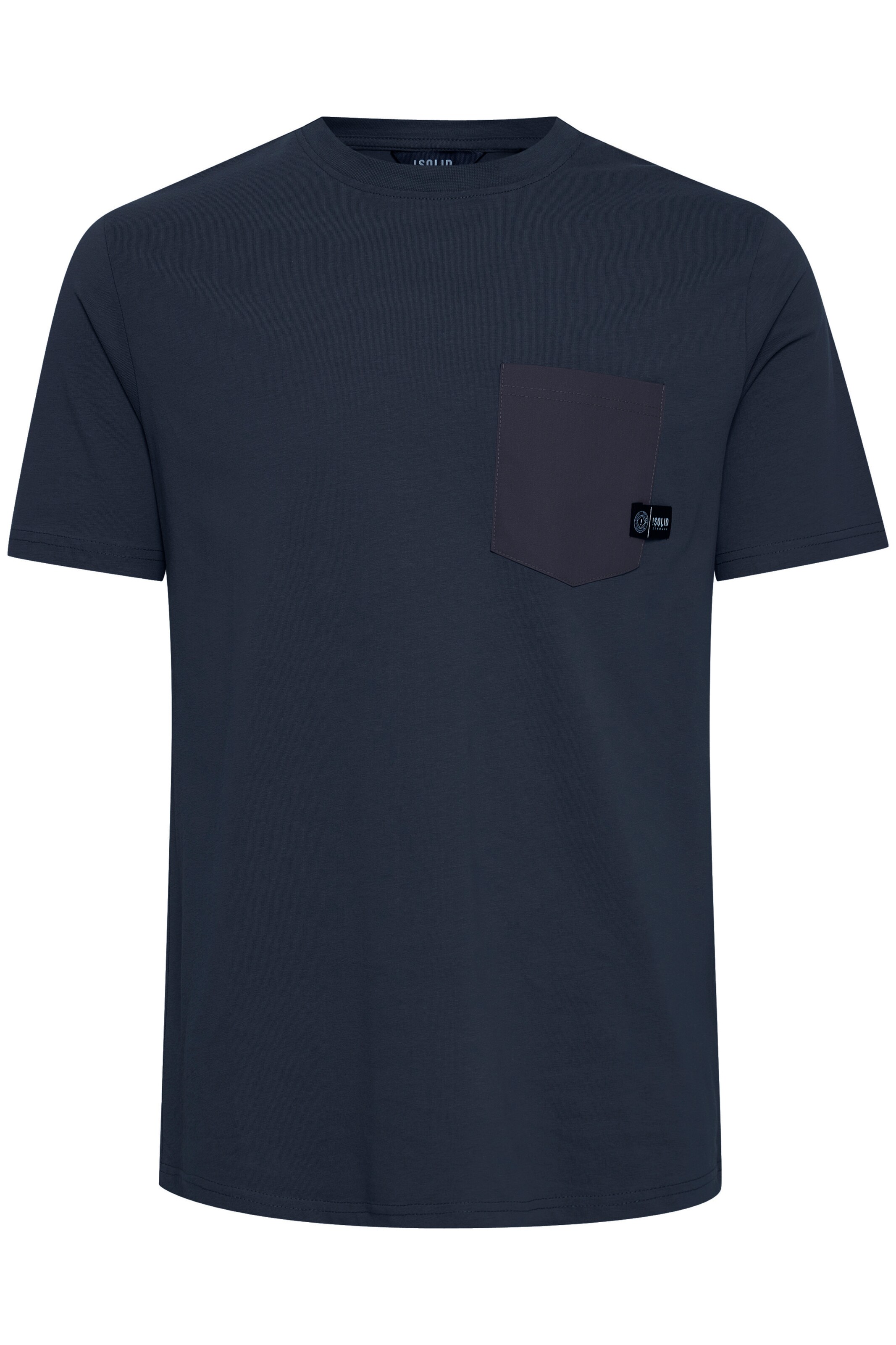 !Solid Shirt 'BASTO' in Blauw: voorkant