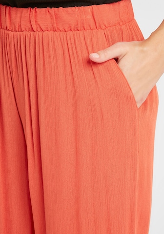 Wide Leg Pantalon 'MARRAKECH' ICHI en orange