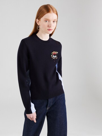 3.1 Phillip Lim Pullover 'EYE LOVE NY' i blå: forside