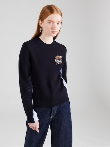 3.1 Phillip Lim Pullover 'EYE LOVE NY' i blå: forside