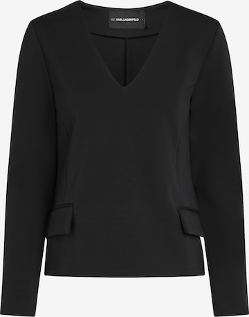 Karl Lagerfeld Collegepaita värissä musta: etupuoli