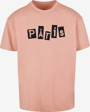 T-Shirt 'Paris' Merchcode en rose : devant