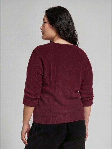 Tom Tailor Women + Sweatshirt in Rood
