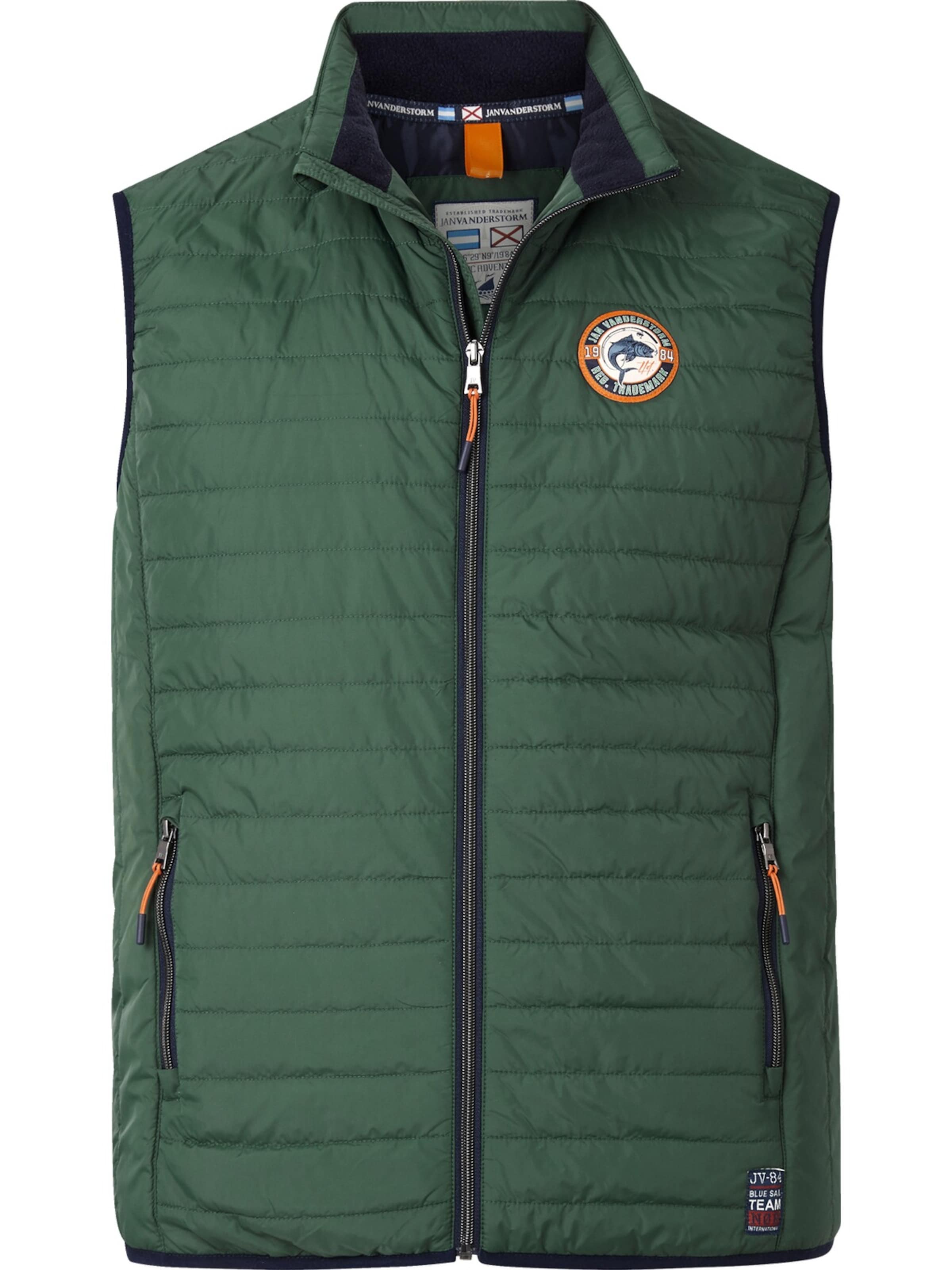 Jan Vanderstorm Vest 'Miklas' in Green: front