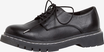 Chaussure à lacets TAMARIS en noir : devant